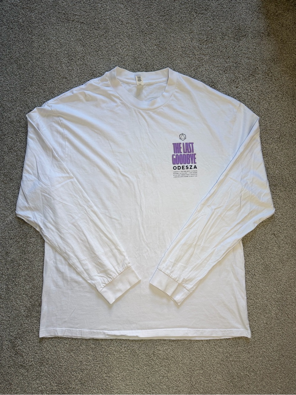 Odesza “The Last Goodbye” White Long Sleeve Shirt